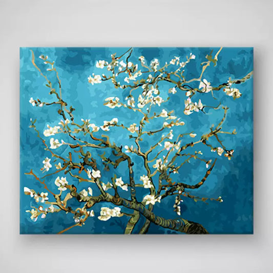 DOKYA DIY OIL PAINTING 40*50cm, Almond Blossoms